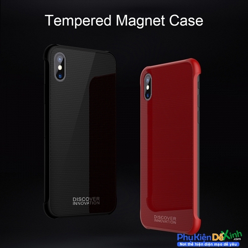 Ốp Lưng iPhone X Kính Cường Lực Hiệu Nillkin Tempered Magnet 