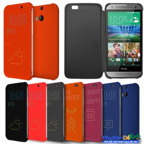 Bao Da HTC Butterfly 2 Dot View Flip Smart Case Cover