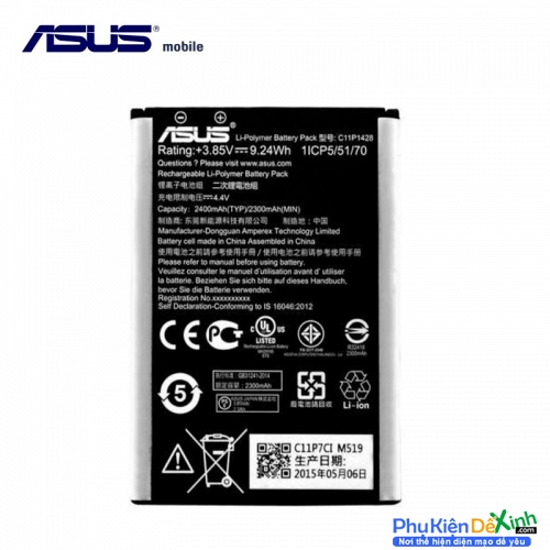 Pin Asus Zenfone 2 Laser 5.0 (ZE500KL) C11P1428 2000mAh Chính Hãng