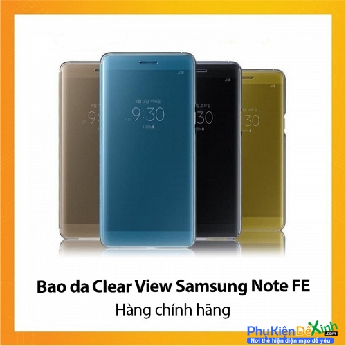 Bao Da Samsung Galaxy Note 7 FE Clear View Chính Hãng
