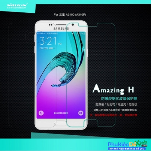 Dán kính Cường Lực Samsung Galaxy A3 2016 Nillkin 9H