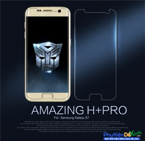 Miếng Dán Kính Cường Lực Samsung Galaxy S7 Nillkin 9H+ Pro