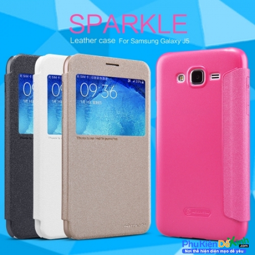 Bao Da Samsung Galaxy J5 Hiệu Nillkin Sparkle