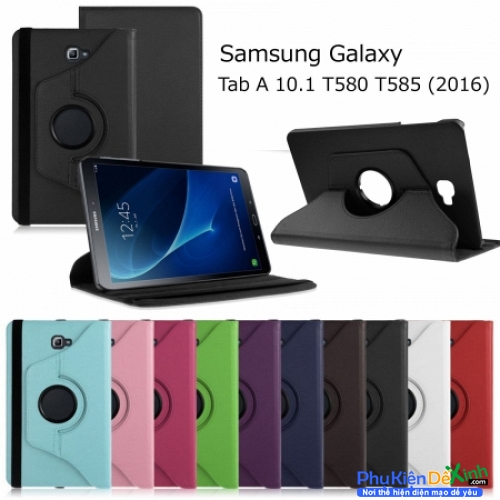 Bao Da Samsung Galaxy Tab A 6 10.1 Xoay Có Bút Spen 