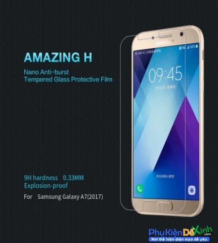 Miếng Dán Cường Lực 9H Samsung Galaxy A7 2017 Hiệu Nillkin
