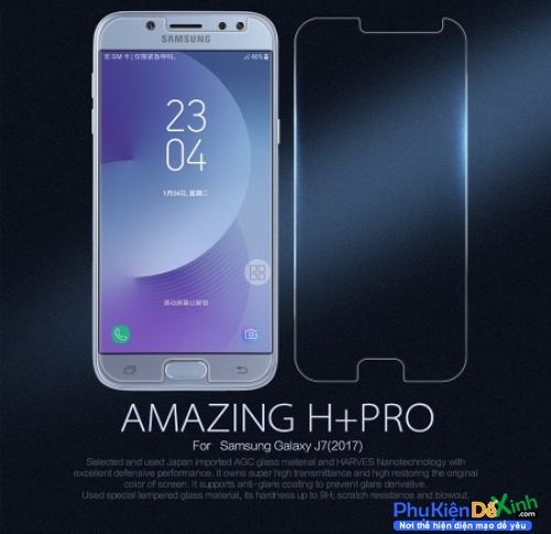 Miếng Dán Kính Cường Lực Samsung J7 Pro Hiệu Nillkin 9H+ Pro