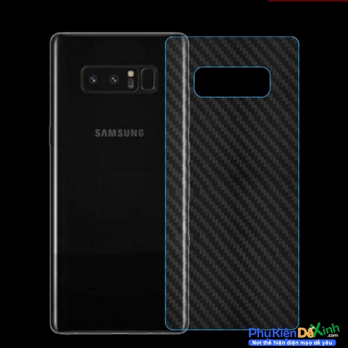 Miếng Dán Mặt Sau Vân Carbon Samsung Galaxy Note 8 Giá Rẻ