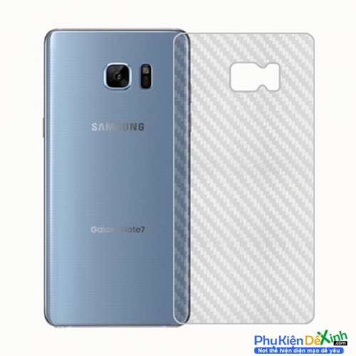 Miếng Dán Mặt Sau Vân Carbon Samsung Galaxy Note 7 Note FE Giá Rẻ