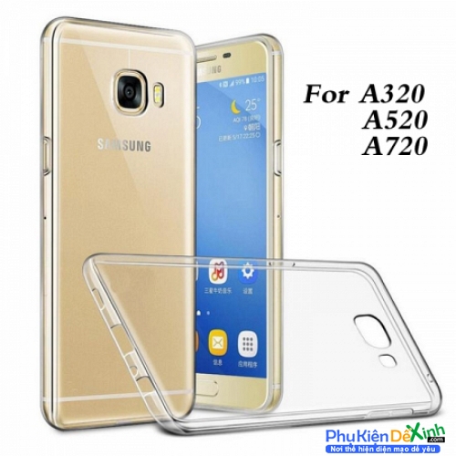 Ốp Lưng Samsung Galaxy A7 2017 Dẻo Trong Suốt Giá Rẻ