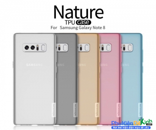 Ốp Lưng Samsung Galaxy Note 8 Dẻo Trong Suốt Hiệu Nillkin