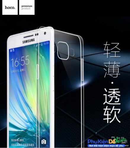 Ốp Lưng Silicon trong suốt Samsung Galaxy A3 Hiệu Hoco