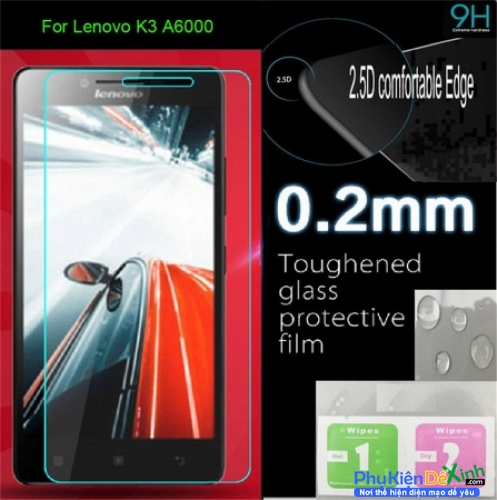 Miếng Dán Kính Cường Lực Lenovo A6000 Glass