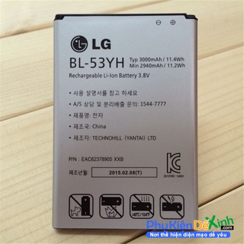 Địa chỉ Pin LG G3 Stylus 3000mAh Original Battery Pin G3 Stylus Chính Hãng Được Phukiendexinh.com Nhập Từ Hãng Với Chất Lượng Đảm Bảo, Được Chúng Tôi Bảo Hàng Chu Đáo 1 Đổi 1