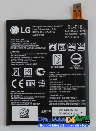 Địa Chỉ Pin LG Google Nexus 5X LG-H790 BL-T19 Pin Nexus 5X Mã Pin LG BL-T19 Được Phụ Kiện Dế Xinh Bảo Hành Chu Đáo 1 Đổi 1 Trong Thời Gian Bảo Hành Gặp Lỗi