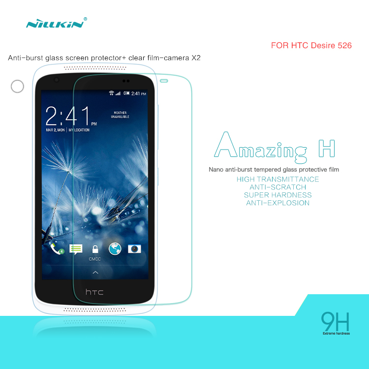 Miếng Dán cường lực 9H HTC Desire 526 mang thương hiệu Nillkin giúp bạn bảo vệ những chiếc smartphone đẳng cấp của mình một cách tốt nhất.