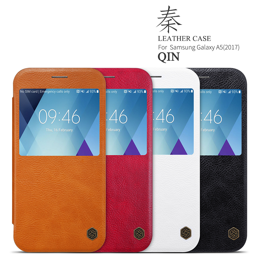 Bao Da Samsung Galaxy A5 2017 A520F Nillkin Qin được làm bằng da và nhựa cao cấp polycarbonate khá mỏng nhưng có độ bền cao, cực kỳ sang trọng khi gắn cho chiếc điện thoại của bạn