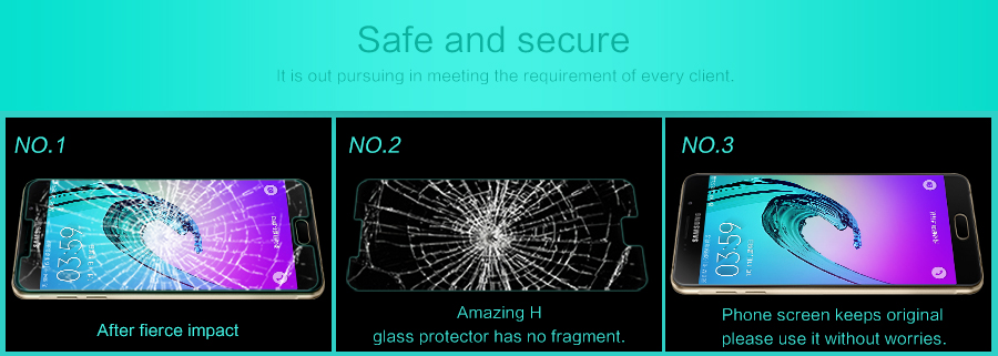 Dán cường lực Samsung Galaxy A7 2016 mang thương hiệu Nillkin giúp bạn bảo vệ những chiếc smartphone đẳng cấp của mình một cách tốt nhất.