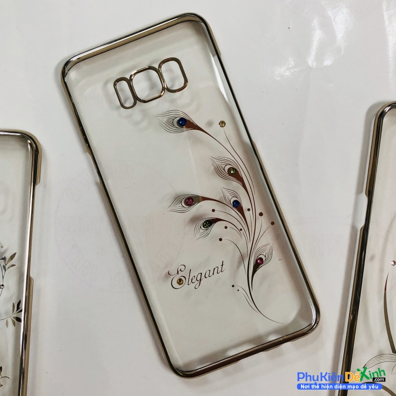 Ốp Lưng Samsung Galaxy S8 Plus Đính Đá Hoa Văn Hiệu Kingxbar được làm bằng chất liệu nhựa cứng cao cấp , thiết kế mỏng hoa văn hoạ tiết hình hoa là phụ kiện kèm theo máy rất sang trọng và thời trang phù hợp với phái nữ.