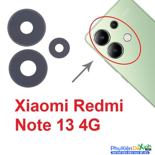 Mặt Kính Camera Sau Xiaomi Redmi Note 13 4G Original Back Camera Lens