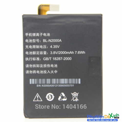 Pin Gionee E6 E6T Mã BL-N2000A 2000mAh