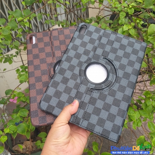 Bao Da iPad Gen 10 10.9 2022 Xoay 360 Độ Ca Rô Cao Cấp
