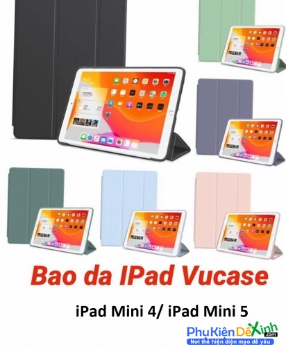Bao Da iPad Mini 5 Dạng Smart Case Cao Cấp Hiệu Vucase