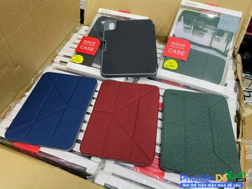 Bao Da iPad Mini 6 2021 Leather Case Hiệu Mutural Chính Hãng Dạng Vải