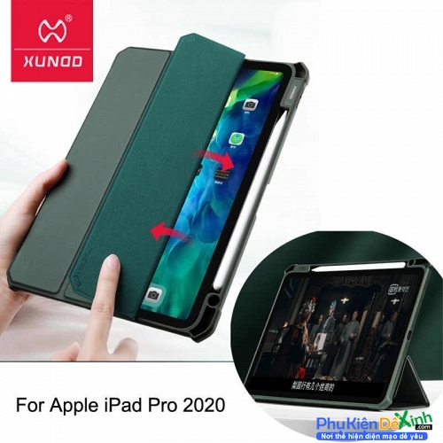 Bao Da iPad Pro 11 2020 Chống Sốc Cao Cấp Khay Đựng Bút Xundd