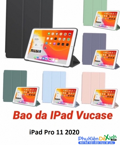Bao Da iPad Pro 11 2020 Dạng Smart Case Cao Cấp Hiệu Vucase