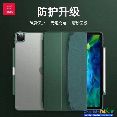 Bao Da iPad Pro 11 2020 Lưng Trong Xundd Chống Sốc Khay Đựng Bút Lỗi Da Sale
