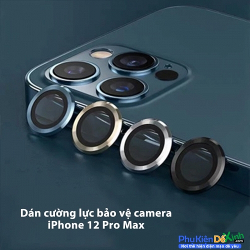 Miếng Bảo Vệ Lens Camera iPhone 12 Pro Max Hiệu Kuzoom Chất Lượng Tốt