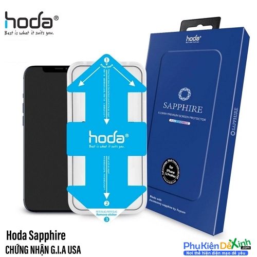 Kính Cường Lực iPhone 12 Pro Max Hoda Sapphire Chất Lượng Tốt