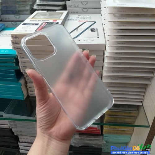 Ốp Lưng iPhone 13 Pro Max Trong Suốt Lưng Nhám Mờ Hiệu Likgus