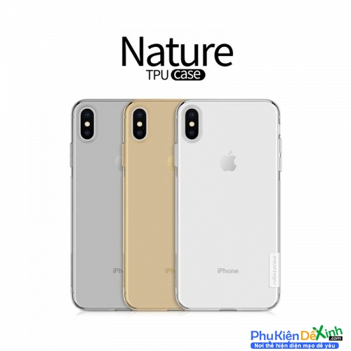 Ốp Lưng iPhone XS Max Silicon Trong Suốt Hiệu Nillkin