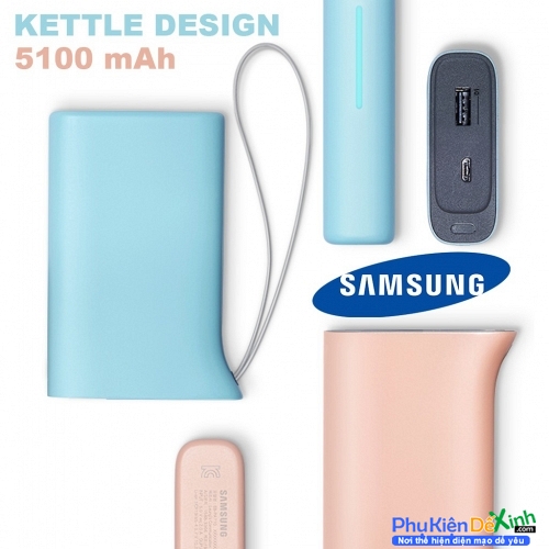 Pin Sạc Dự Phòng Battery Pack 5100mAh Kettle Design Chính Hãng Samsung