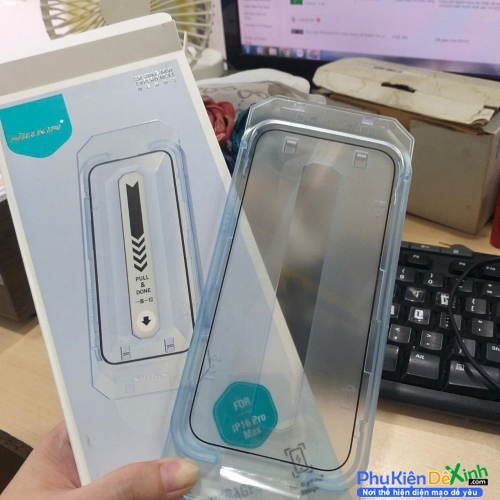 Kính Cường Lực Full iPhone 16 Pro Max Hiệu Nillkin 3D CP+ Pro