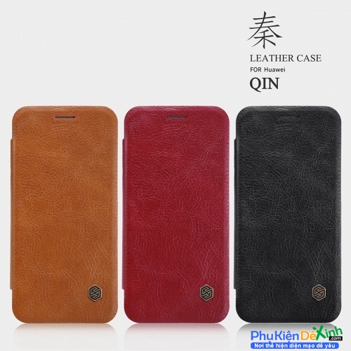 Bao Da Huawei Nova 3e Hiệu Nillkin Qin Chính Hãng