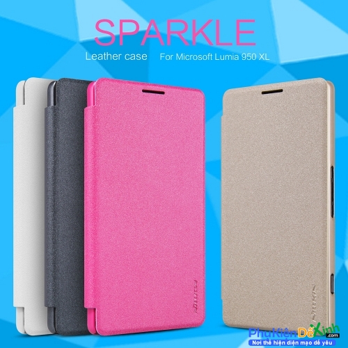 Bao Da Lumia 950 XL Hiệu Nillkin Sparkle Chính Hãng 
