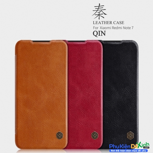 Bao Da Xiaomi Redmi Note 7 Pro Hiệu Nillkin Qin Chính Hãng