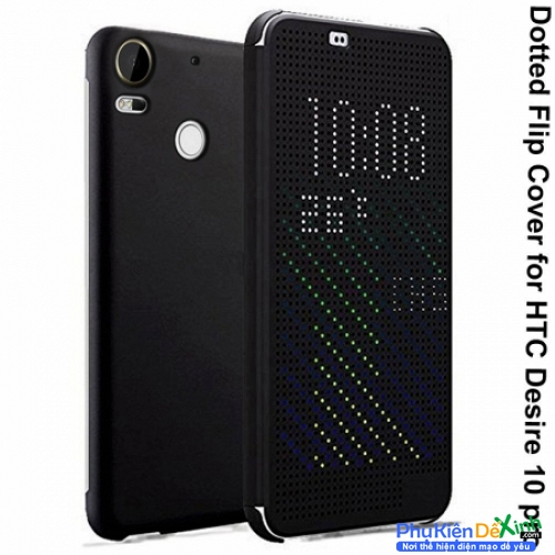 Bao Da HTC 10 Pro Dot View Flip Smart Case Cover
