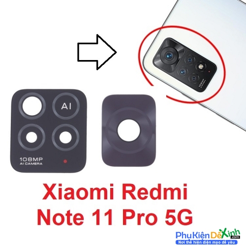 Kính Camera Sau Xiaomi Redmi Note 11 Pro 5G Back Camera Lens