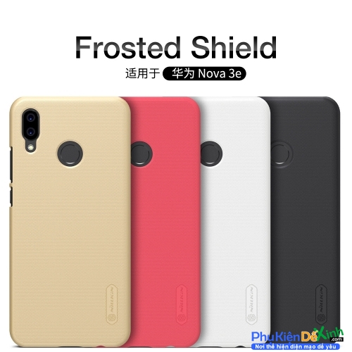 Ốp Lưng Huawei Nova 3e Hiệu Nillkin Dạng Sần Chính Hãng