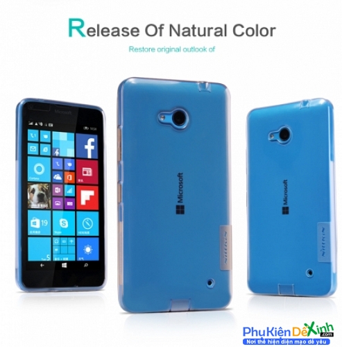 Ốp Lưng Microsoft Lumia 640 Silicon Dẻo Trong Suốt Hiệu Nillkin