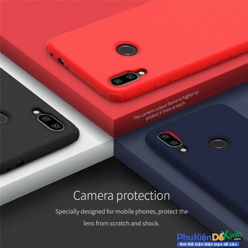 Ốp Lưng Xiaomi Redmi Note 7 Pro Hiệu Nillkin Rubber-Wrapped