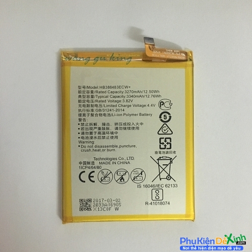 Pin HW Honor 5X HB386483ECW+ Thay Lấy Liền