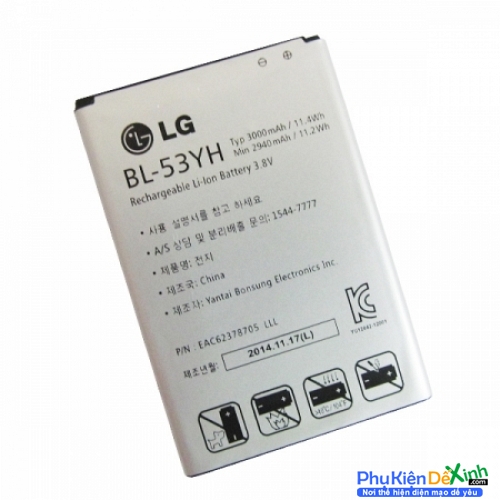Pin LG G3 F400 D855 LG Mã Pin BL-53YH ORIGINAL BATTERY Chính Hãng