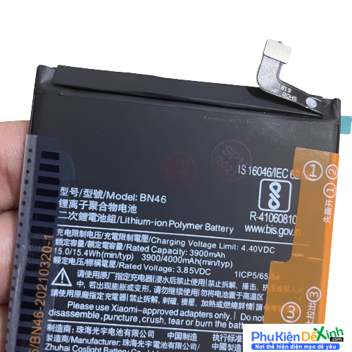 Pin Redmi Note 8 Mã BN46 Linh Kiện Thay Thế Chuẩn, Rẻ, Chất Lượng