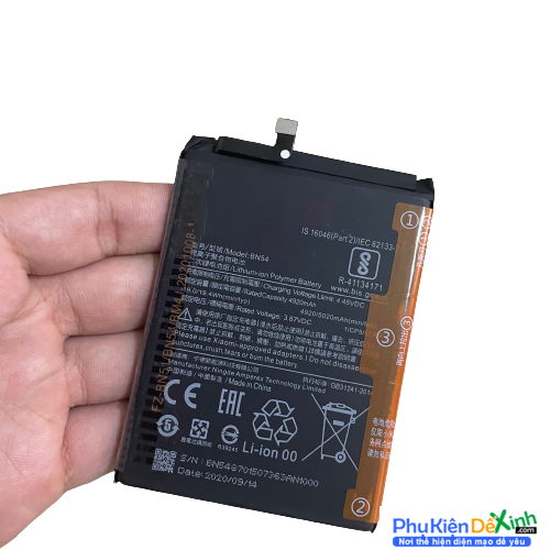 Pin Redmi Note 9 Mã BN54 Linh Kiện Thay Thế Khi Pin Phù, Gãy Socket Cần Thay Mới