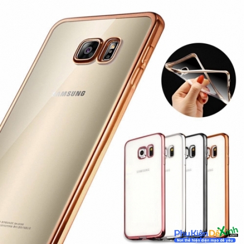 Ốp Lưng Samsung Galaxy S6 Edge Plus Dẻo Viền Màu Hiệu Meephone