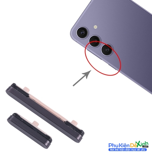 Bộ Nút Nguồn Âm Lượng Ngoài Samsung Galaxy S24 Zin New